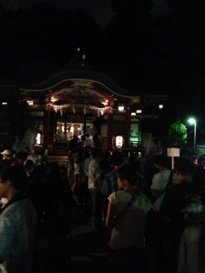 氷川神社2014年秋の祭礼の境内